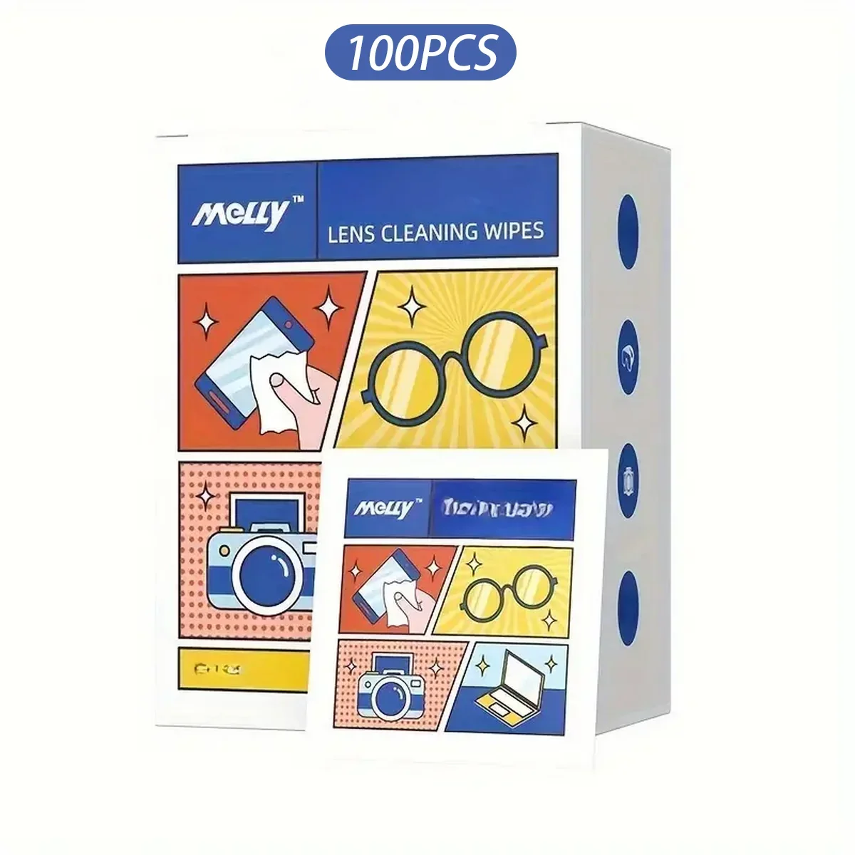 100/200pcs Disposable Lens Cleaning Wipes Anti-Fog Wipes for Glasses Mobile Phone Screens Metal Jewelry Wipes