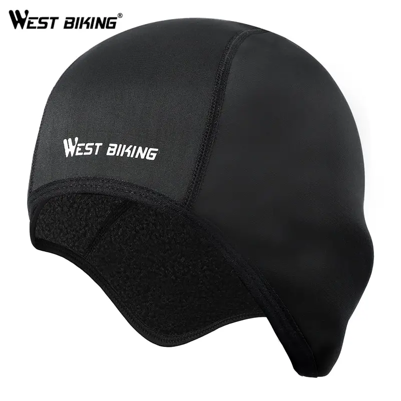 WEST BIKING Winter Cycling Cap Windproof Thermal Ski Helmet Liner