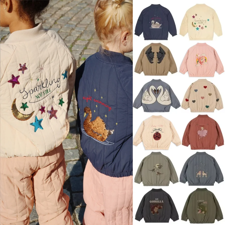 Wool Jacket Children Jackets Girls Coat KS AW Baby Boys Cartoon Lambswool Jackets Kids Clothes Toddler Girls Jackets Outerwear Coats Children's Flight Suit Jacket