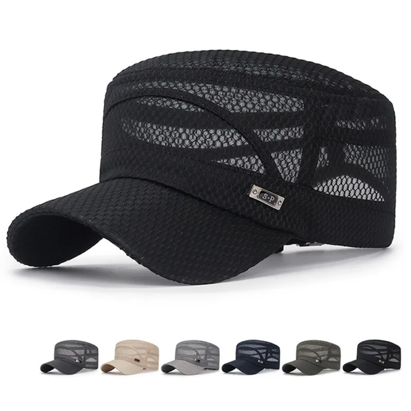 Men Women Summer Full Mesh Baseball Cap Quick Dry Cooling Sun Protection Hiking Golf Running Adjustable Hat