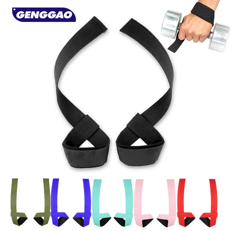 

1 Pair Hard Pull Wrist Lifting Straps Grips Band - Deadlift Straps and Anti-Skid Silicone - for Weightlifting, Strength Training