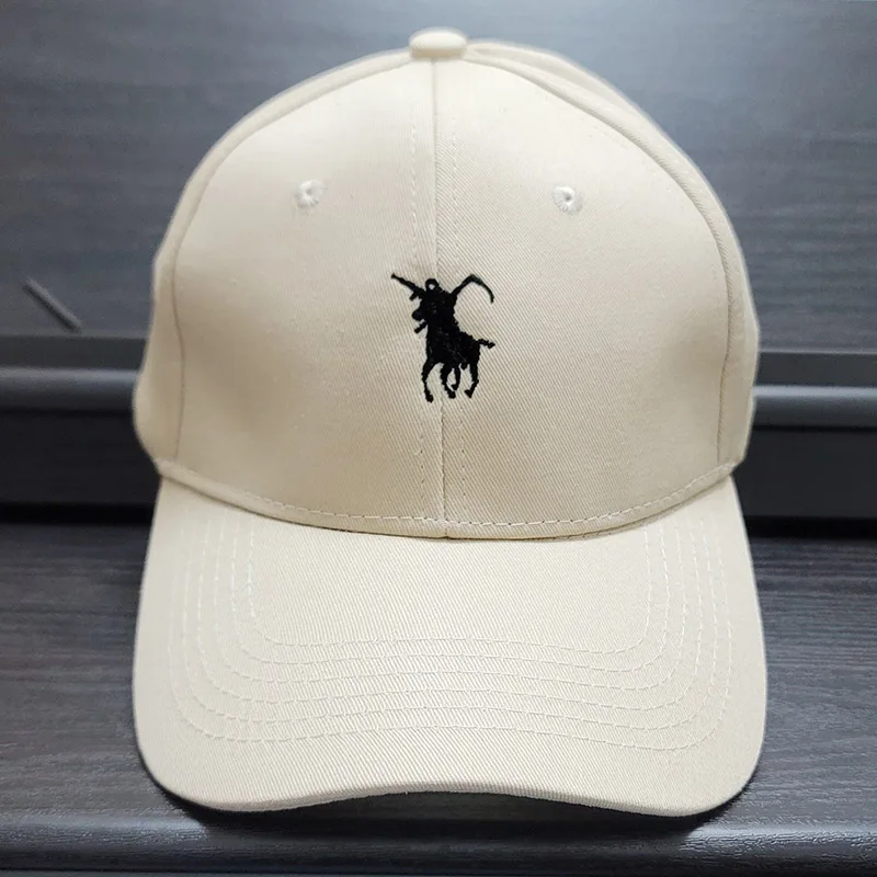 Children Men Embroidery Grim Reaper Design Japan Baseball Caps cotton Women Adjustable sunbonnet Dad cap hats for kids boy girls 4