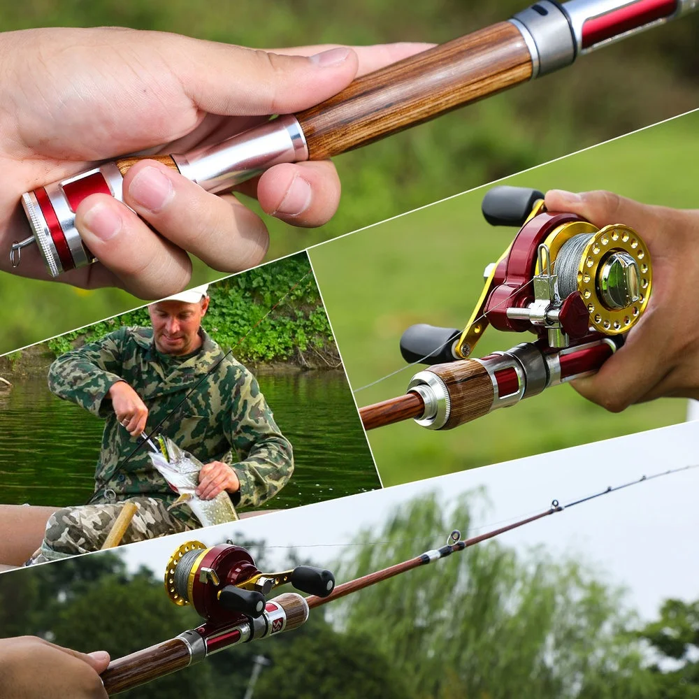 Sougayilang Raft Fishing Rod Titanium Alloy 2 Sections Adjustable Length  Telescopic Fishing Pole Portable Boat Fishing Rod