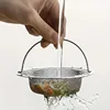 1pc Kitchen Sink Strainer W/Handle, RV Kitchen Sink, Sink Waste Strainer, Stainless Steel Sink Dishwasher Hopper, Restaurant Sin 5
