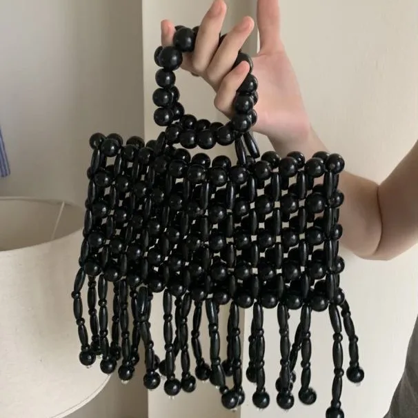 Designer Women Bamboo Handbags Messenger Bags High Quality Ladies Tote Clutch Bag Fashion Female Small Top Handle Beach Bag New