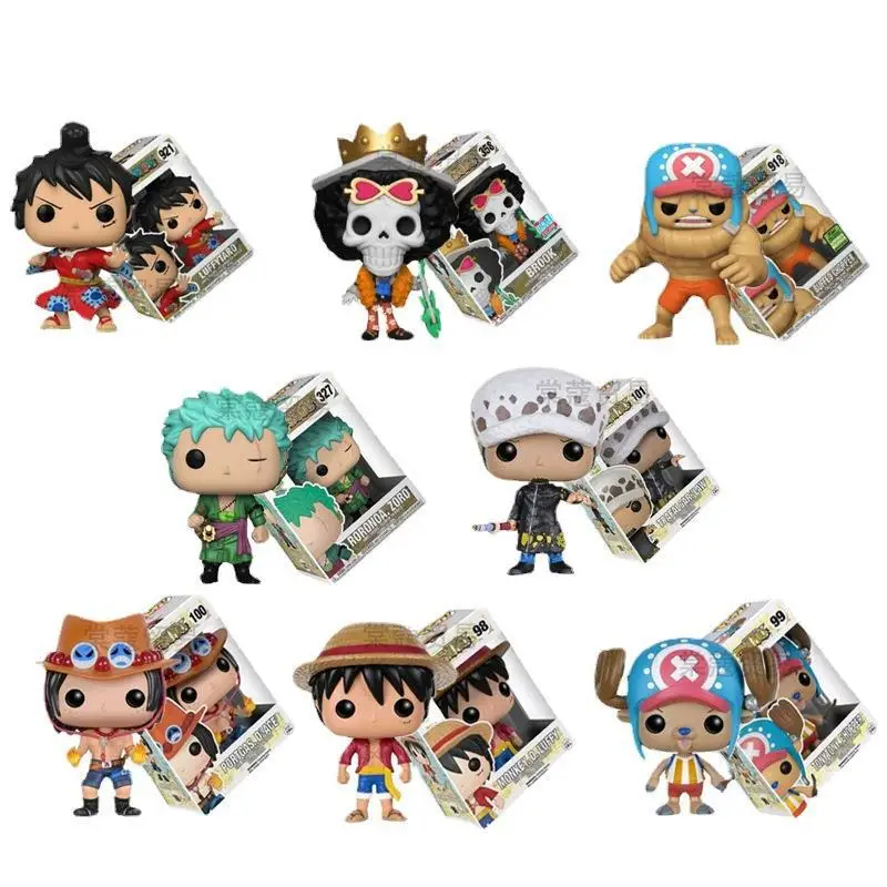 Pop One Piece Rufy Roronoa Zoro Tony Chopper Action Figure New Anime Cartoon Kids Toy Handmade Hobby Collectibles Ciondolo Regalo