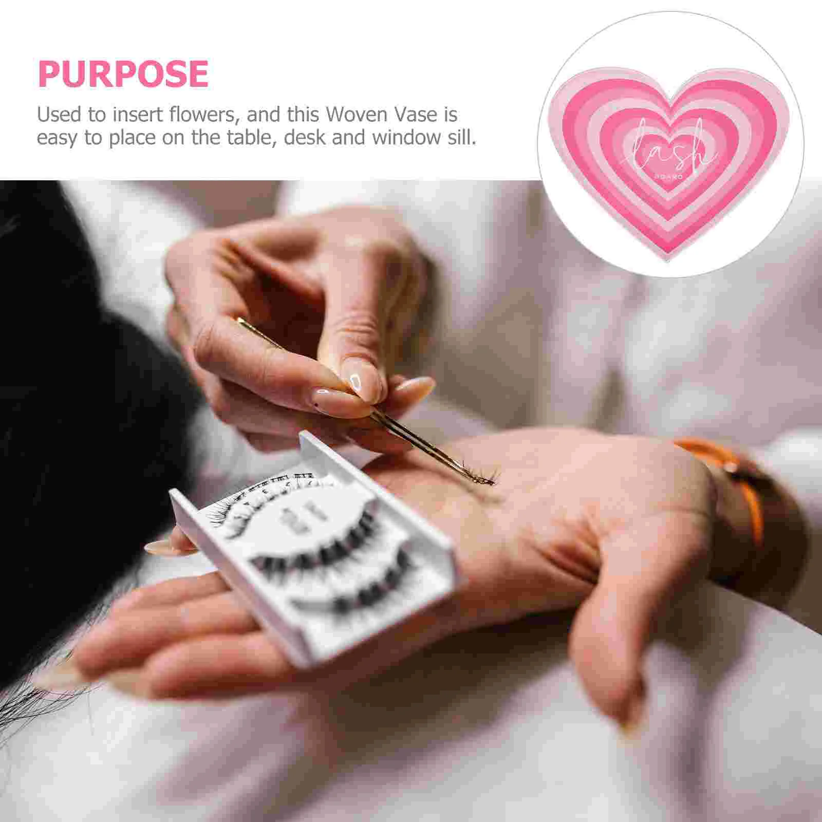 Lash Tiles for Extension Cute Heart-Shaped Eyelash Plate Fake Eyelashes Dedicated