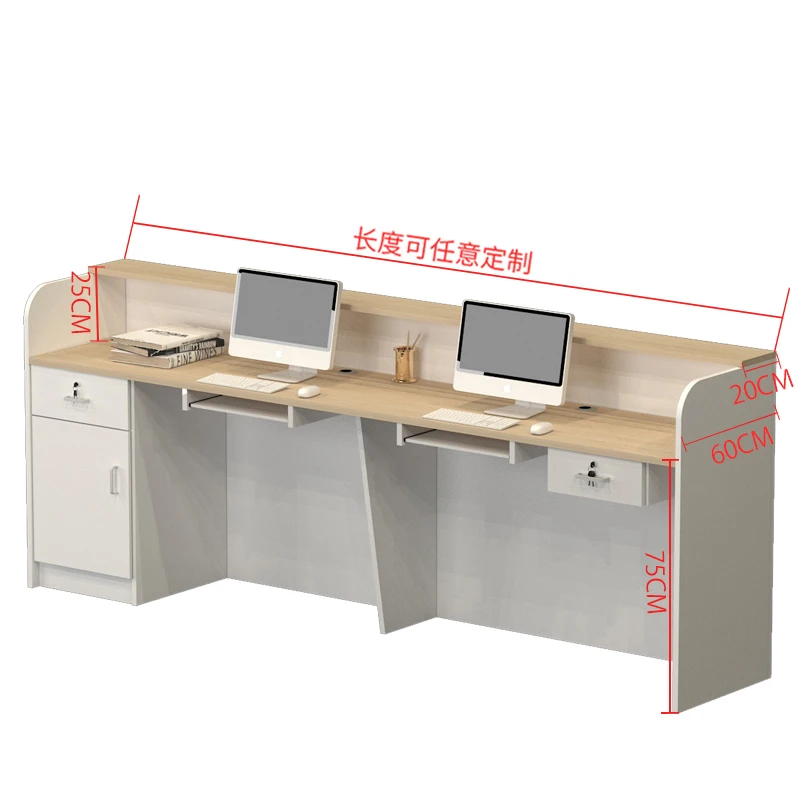 Reception Desks Aesthetics Simple Modern Display Reception Desk Commercial Furniture