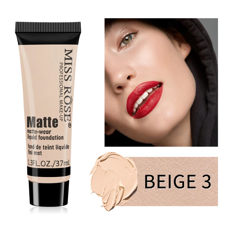 Professional Foundation Make-up Repairing Concealer Cream Matte-wear Liquid Foundation Lasting Waterproof Cosmetic liquid foundation