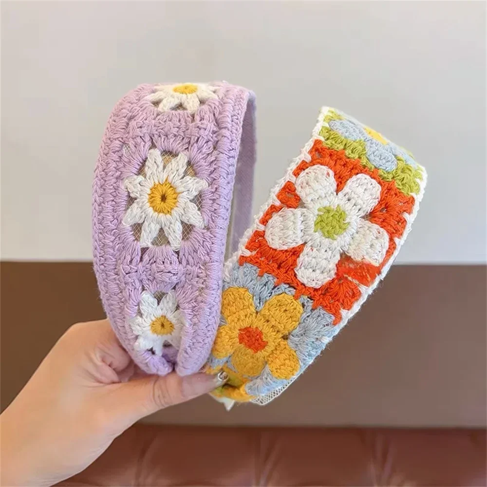 Hairband Woolen Embroidery Hair Accessories Kids Hair Accessories For Hair Styling Daily Wear