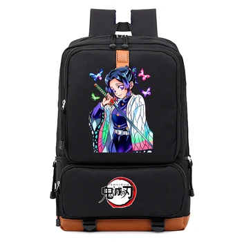 Anime Demon Slayer Kochou Shinobu Schoolbag Backpack Laptop Teens Student Book Bag Gift 1