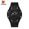 shock resistance Watch 2100 Sport Electronic Unisex Steel Strap Folding Buckle World Time Full Function Oak Series LED