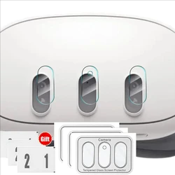 Tempered Glass Camera Lens Protector - Anti - Scratch Film - Meta Quest 3 (3Sets(9pcs))