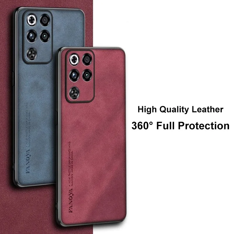 Luxurious PU Leather Sheepskin Feel Phone Case - Elegant Protective Cover