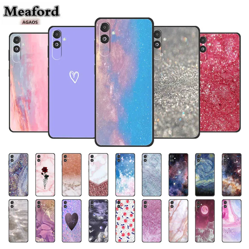 Cover Per Telefono Per Samsung Galaxy F14 F13 F15 Custodie Morbide In Silicone Per Samsung Galaxy F14 Samsungf15 Protector Fashion Moon Para