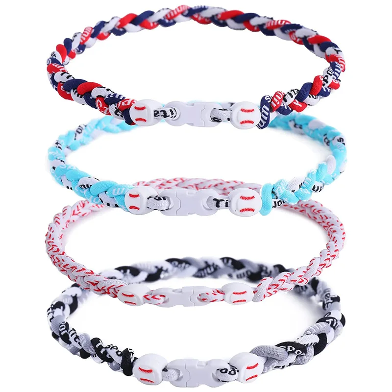 Collar Deportivo Titanio Tornado 3 - Verde, Amarillo Y Blanco Para Niños - Ideal Para Béisbol Y Deportes
