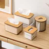 Decorative Tissue Box Cover, Transparent Grey Tissue Holder for Home and Office, Multifunctional Storage Box, Simple Tissue Box 1