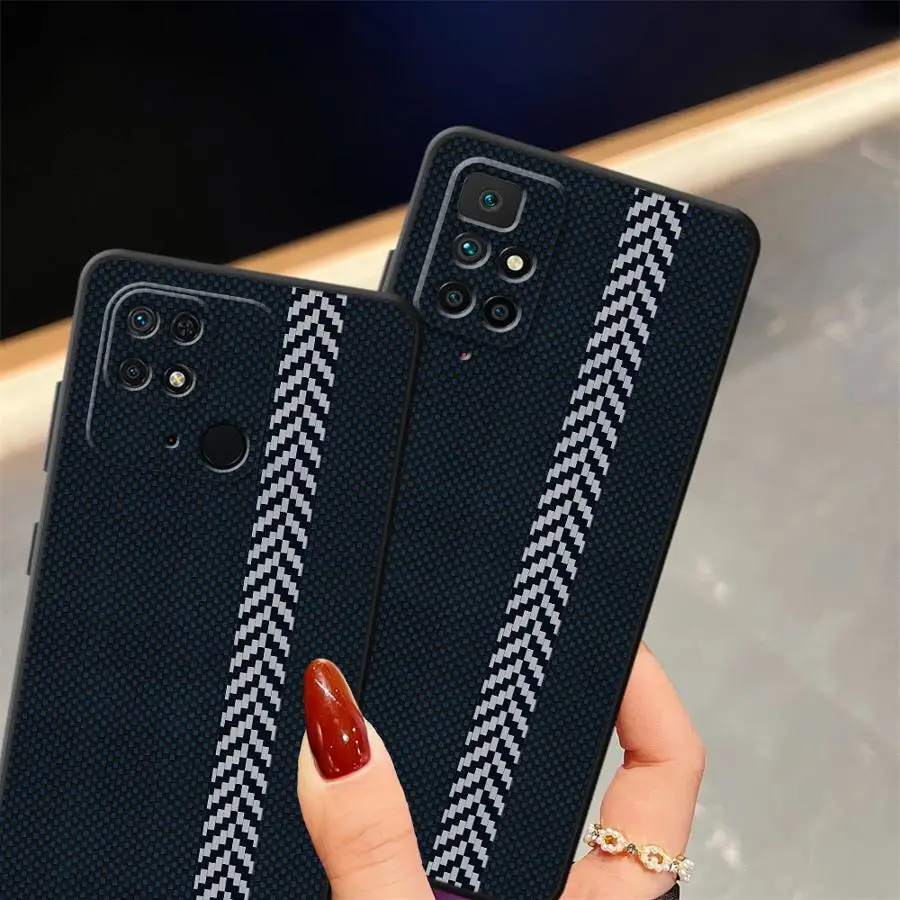 Monochrome Grid Print Phone Cover Case