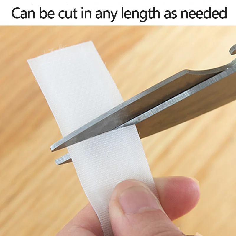 Adhesive Double Hook And Loop Fastener Tape Nylon 1/2/5Meter 20-50MM