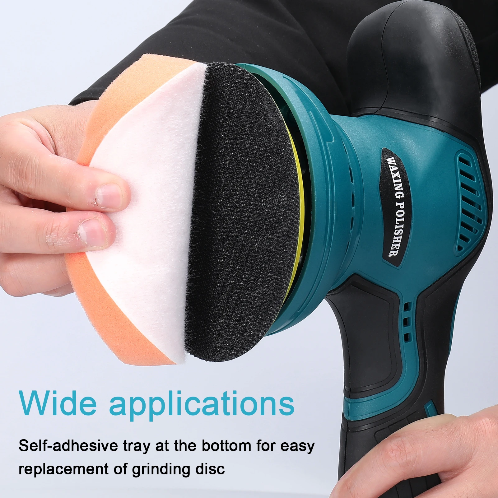 6-inch standard high-efficiency automatic wax polishing machine with multifunctional rotary tool with sponge lining 2