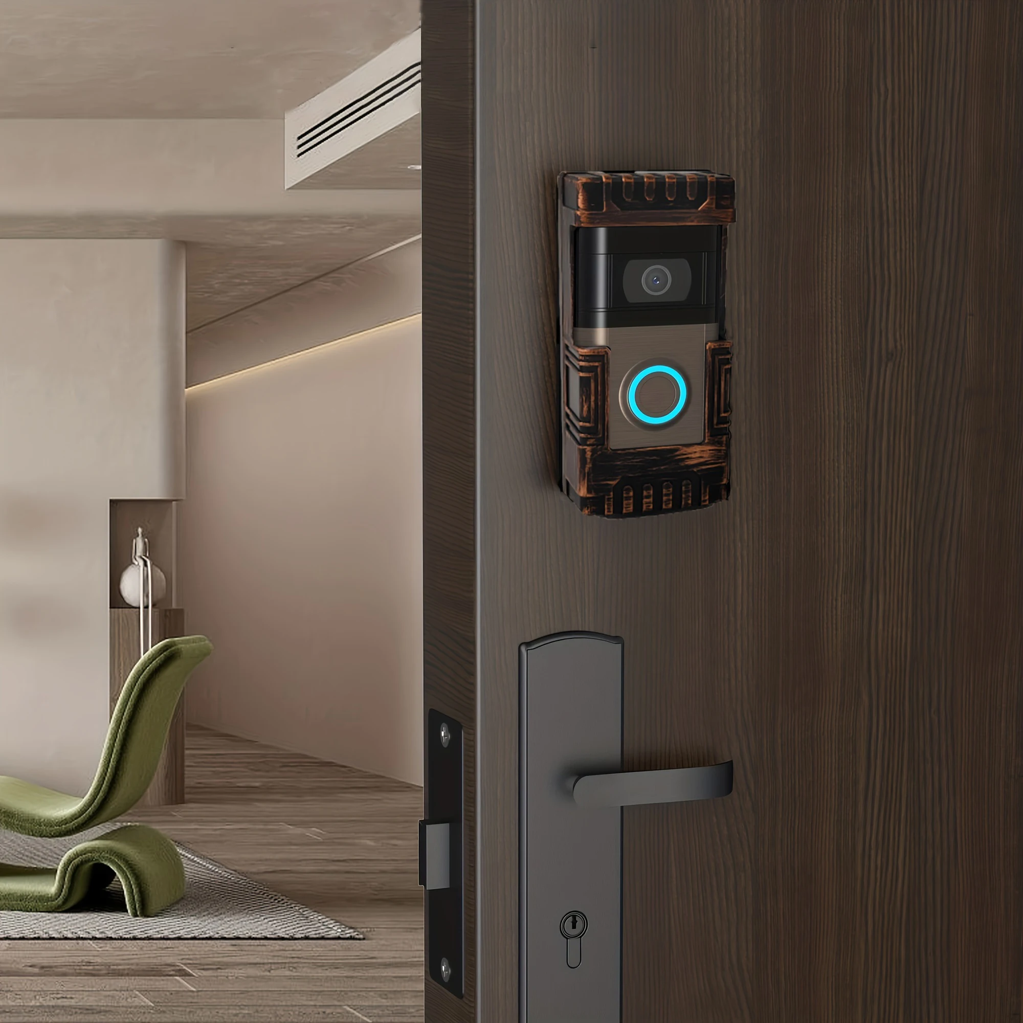 Ring Camera Holder No-Drill Doorbell Mount Compatible W/Video