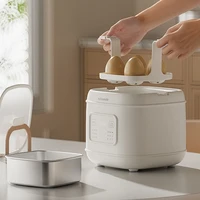 300W Electric Egg Boiler Breakfast Machine Multicooker Steamer Automatic Egg Cookers Home Egg Custard Steaming Cooker with Timer 2