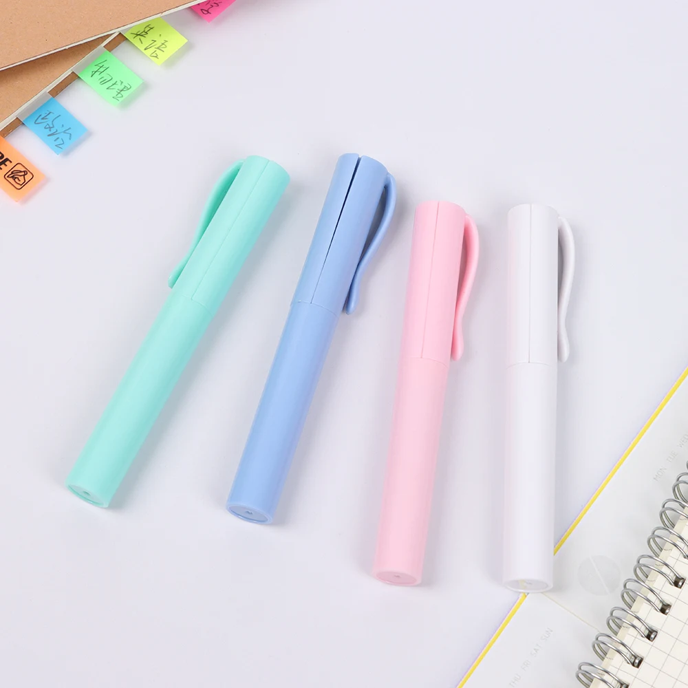 Forbici Da Viaggio A Forma Di Penna | Taglio Antiaderente | Con Cappuccio Di Sicurezza | Colore Rosso Vinaccia - Foto 11