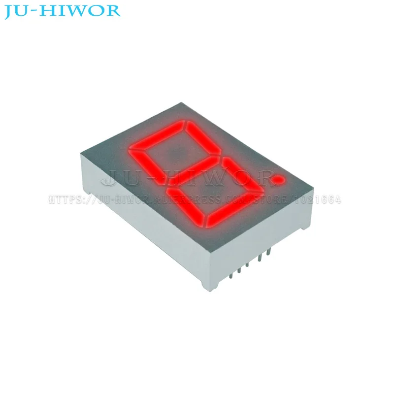 10pcs 1.2 Inch 10Pins 1 Digit Bit 7 Segment Red LED Digital Display Digitron C-C 120101AS C-A 120101BS Common Anode Cathode