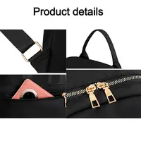 Fashion Bagpack Women High Quality Nylon Backpacks Female Big Travel Back Pack Large School Bags for Teenage Girls Shoulder Bag 5