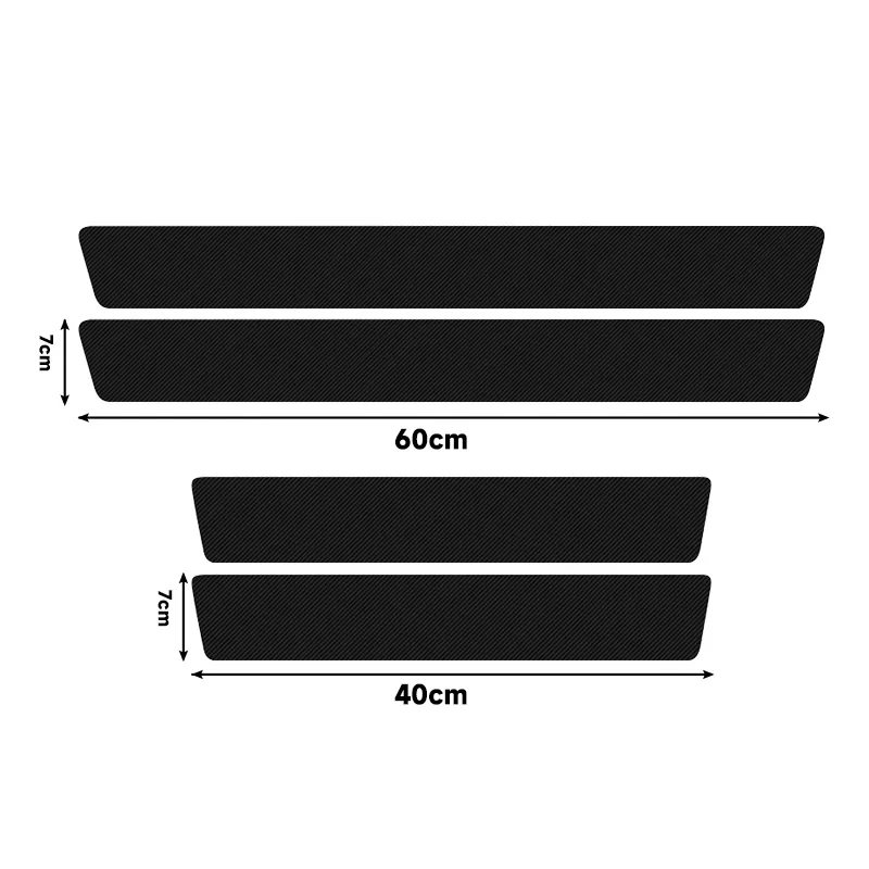 Enhanced Car Door Sill and Trunk Protection Sticker with Devil's Eye Design