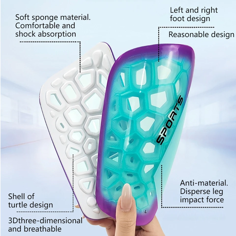 Soccer Shin Guards Shin Guard Pads LOOGDEEL Soccer Leg Protection Board Adults Teenagers Children Diameter Professional Shin Guard Football Insert Calf Pad Sleeves