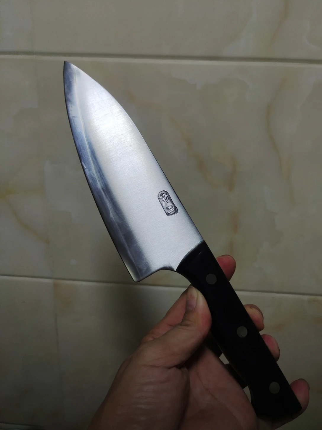 Chopper Knife Chef Cleaver Slicing Kitchen Knife With Cover Meat And Poultry Tools 3-layer BG42 Aviation Special Steel Handmade chef knife