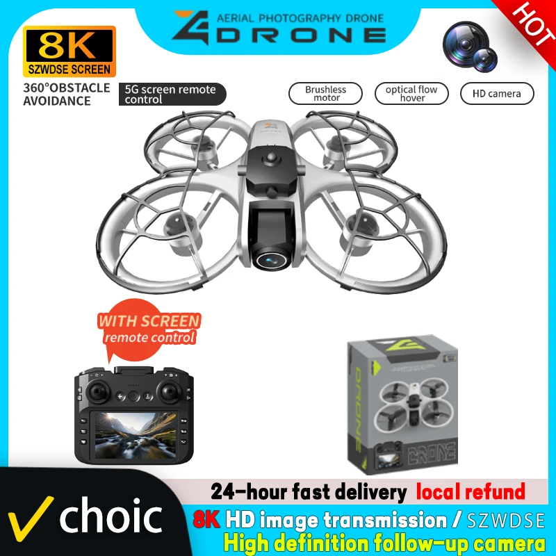 Drone Z4 8K WIFI Professionnel HD Double Caméra Moteur Sans Balais
