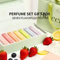 Coffret Cadeau de Parfums Miniatures Niche Frais et Fruité 7*5ml Longue Durée Pêche Coco Originales Haute Qualité pour Femme 1