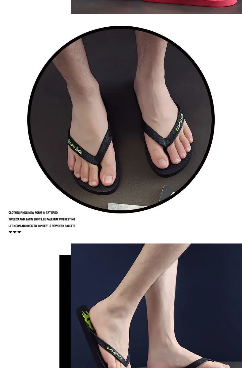 Men's Summer Lightning Thong Sandals Edgy Non-Slip Soft Sole Beach/Street Trendy Student Durable Outdoor Casual Flip-Flops Shoes