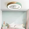 Smart Ceiling Fans With Light For Living Room Dining Room Blades Reversible 6 Speeds 52CM Fans Lighting 36W Low Floor 5
