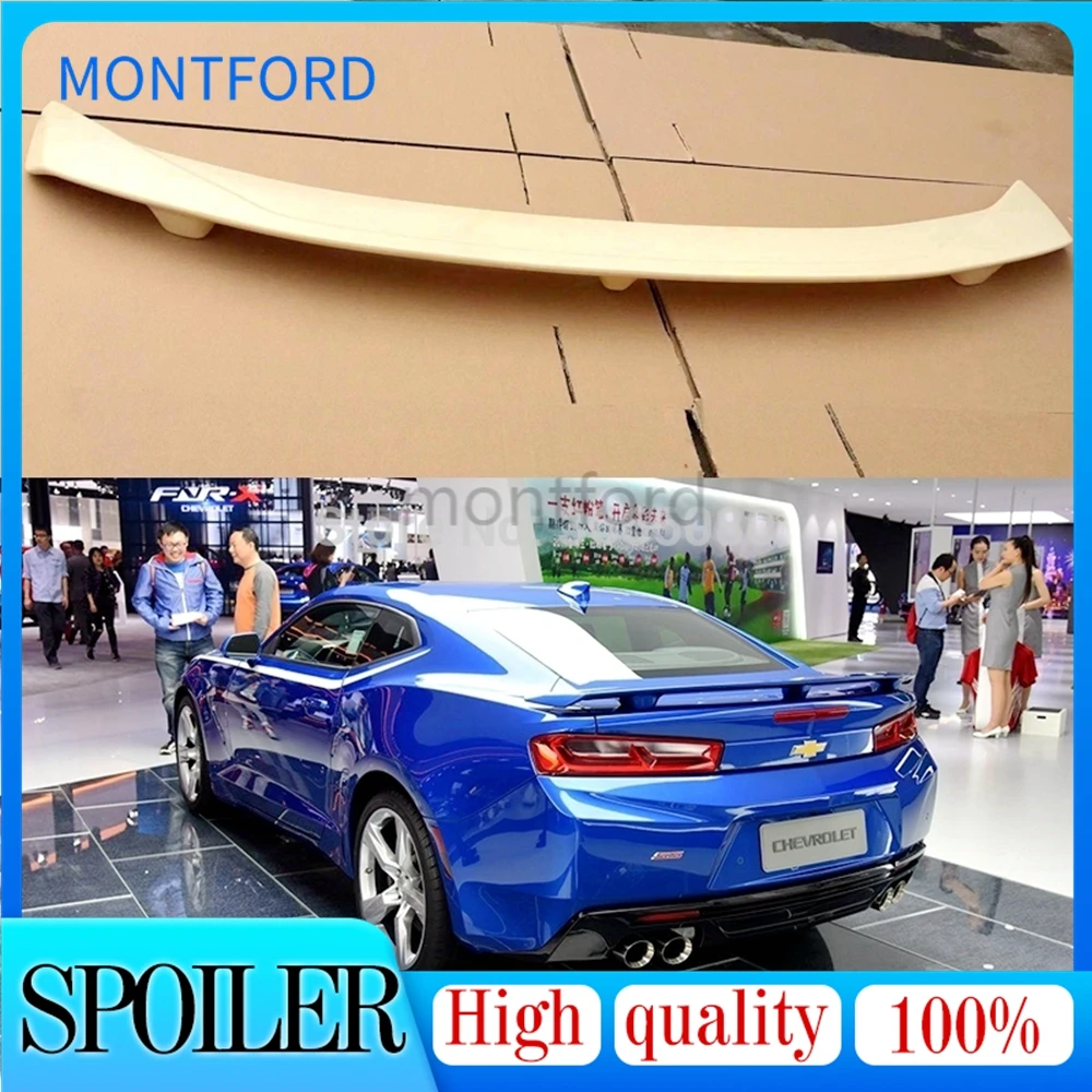 

Car Accessories ABS Plastic Unpainted Color Rear Trunk Wing Lip Roof Spoiler Auto Part For Chevrolet Camaro 2016 2017 2018