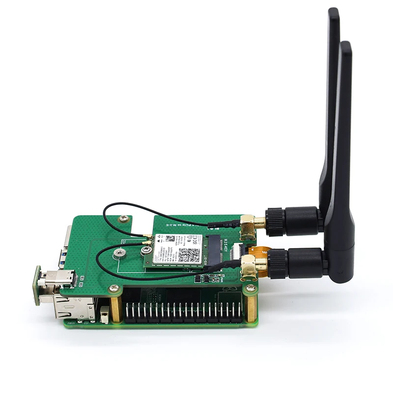 Raspberry Pi 5용 M.2 E HAT에 대한 RPI PCIe, NGFF M.2 E 키 무선 NIC와 호환 가능