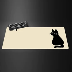 Cute Black Cat XXL Anti-Slip Desk Mat - Large Rubber Mouse Pad - 300X600X2MM (4)