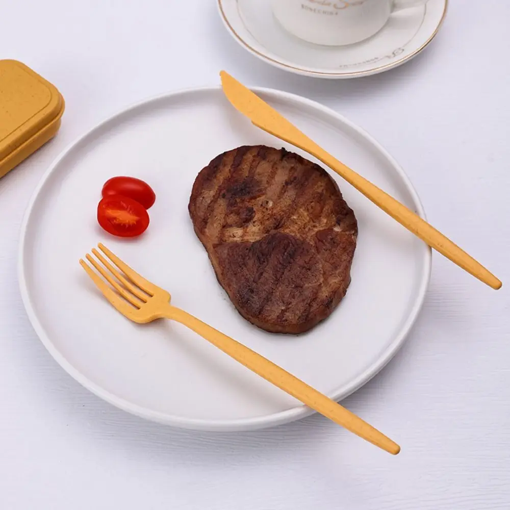 Description Picture 3 of item8 colors Reusable Utensils Set New Chopsticks Knife Fork and Spoon Portable Lunch Box Accessories Daily Use with Case Tableware