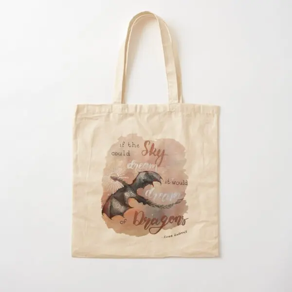 

If The Sky Could Dream It Would Dream O Canvas Bag Ladies Foldable Designer Women Unisex Travel Grocery Reusable Printed