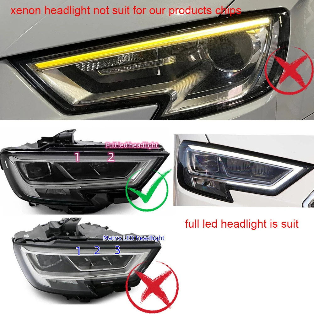 アウディA3 8V 後期　右側　LEDマトリックスヘッドライト 中古品 BC952 アウディ A3 8V ヘッドライト 右 8V0941034D-のレディース