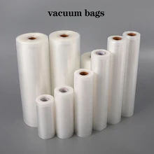 식품용 진공 백 1롤, 롤당 500cm, 재사용 가능, BPA 프리, Vac Storage Meal Prep Sous Vide용 식품 진공 실러 백