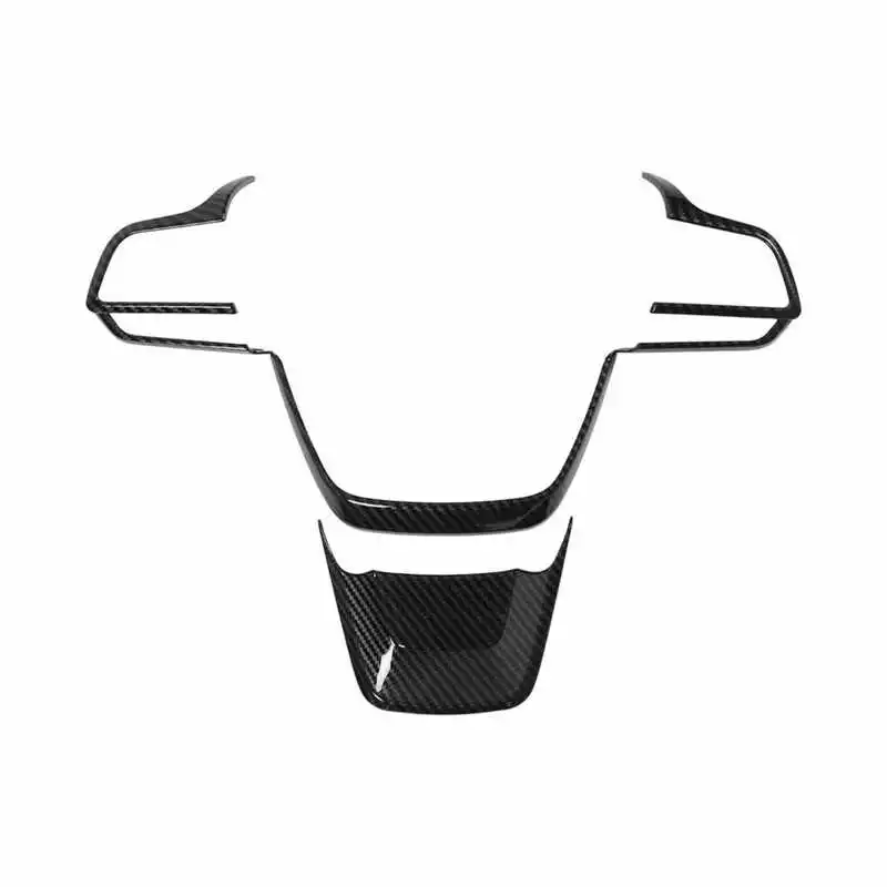 Steering Wheel Frame Set Carbon Fiber Style Steering Wheel Trim for Decoration Replacement for