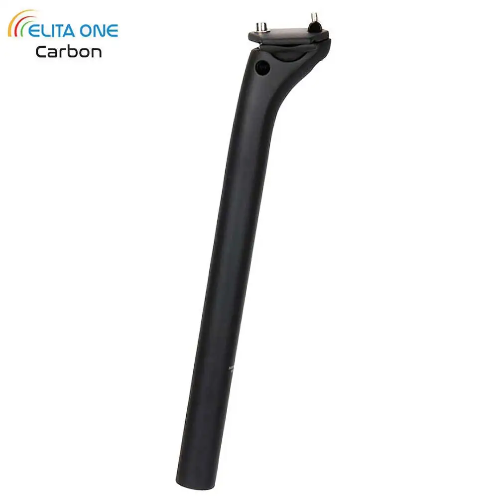 elitaone Bicycle Carbon Seat Post Offset 20mm 25.4 27.2 30.9 31.6mm MTB/Road Bike Seatpost 350/400mm Light 150g