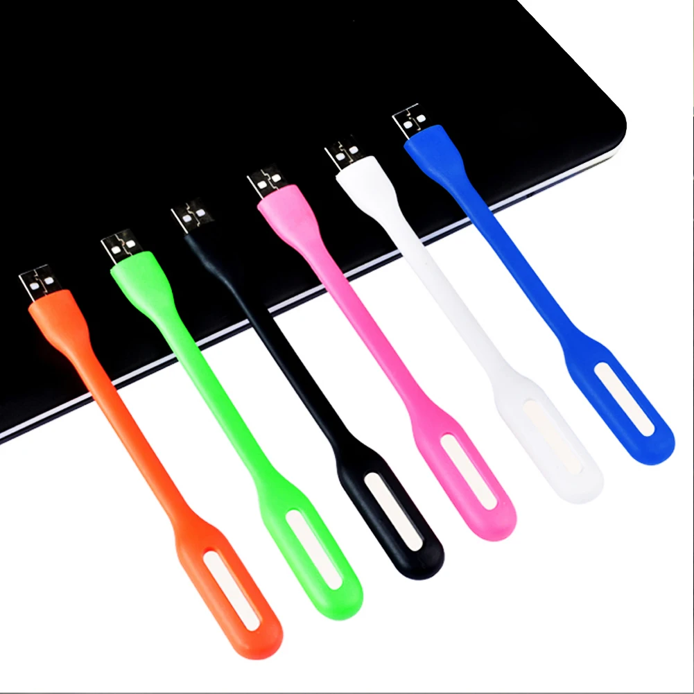 8pcs Portable USB 5V LED Reading Lamp Mini Book Light Foldable Camping Night Light Table Lamps For Power Bank PC Notebook Laptop