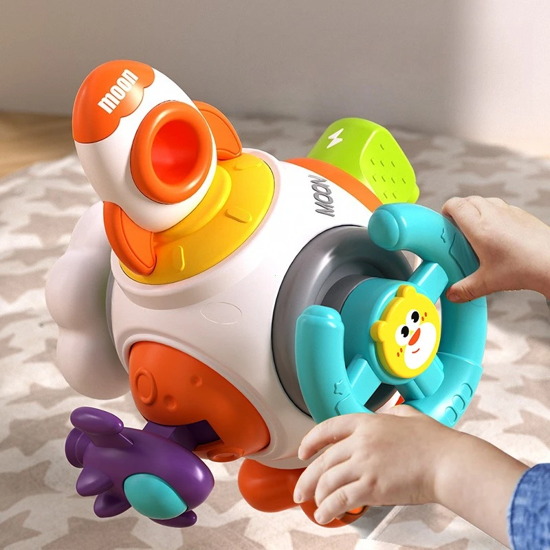 Baby Busy Board Cube Montessori senzorické hračky pro batolata Vzdělávací vzdělávací aktivity Cestovní hračky Lock Box Jemná mot