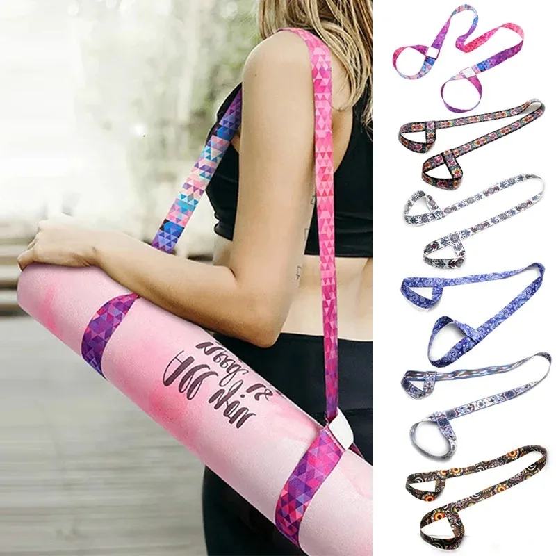 

Yoga Mat Strap Belt Adjustable Sports Sling Shoulder Carry Strap Belt Exercise Stretch Fitness Equiment Elastic Yoga Belt Hot