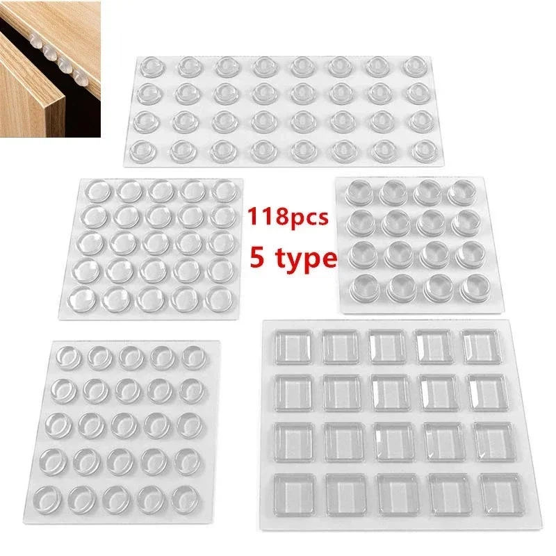 Self Adhesive Door Stopper Silicone Furniture Pads Cushion Protective Pads Clear Door Stops Rubber Damper er Cabinet Bumpers silicone furniture pads rubber furniture pads silicone door stoppers rubber door stoppers