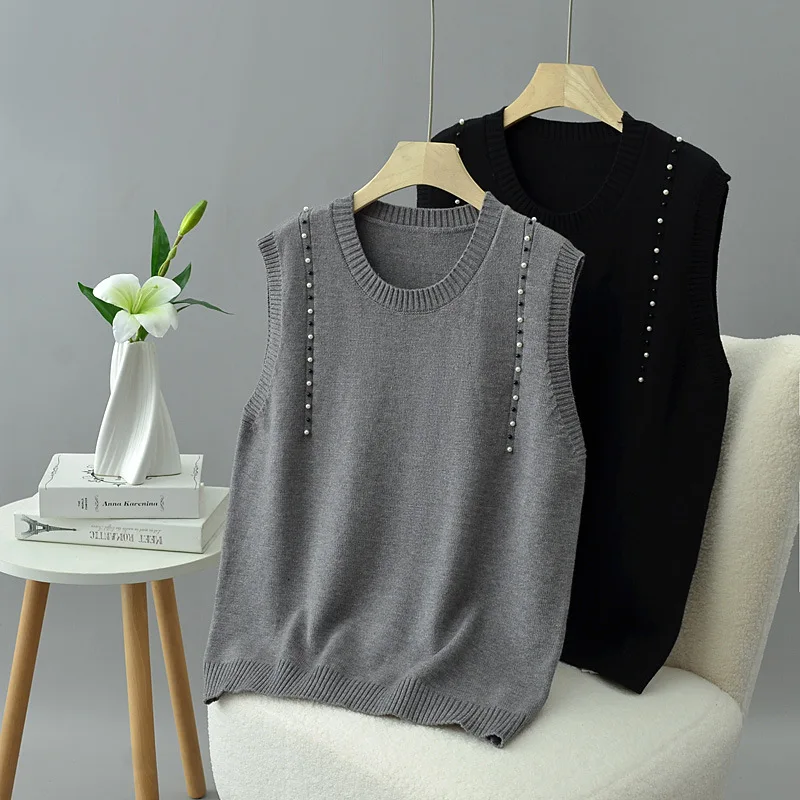 Fashion Plus Size Women's Sweater Vests Autumn New Style
